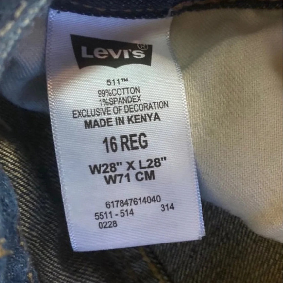 Levi’s 511 Denim Cut Off Jean Shorts Vintage Y2K Waist 26 Womens 2 XS Levis - Picture 5 of 11